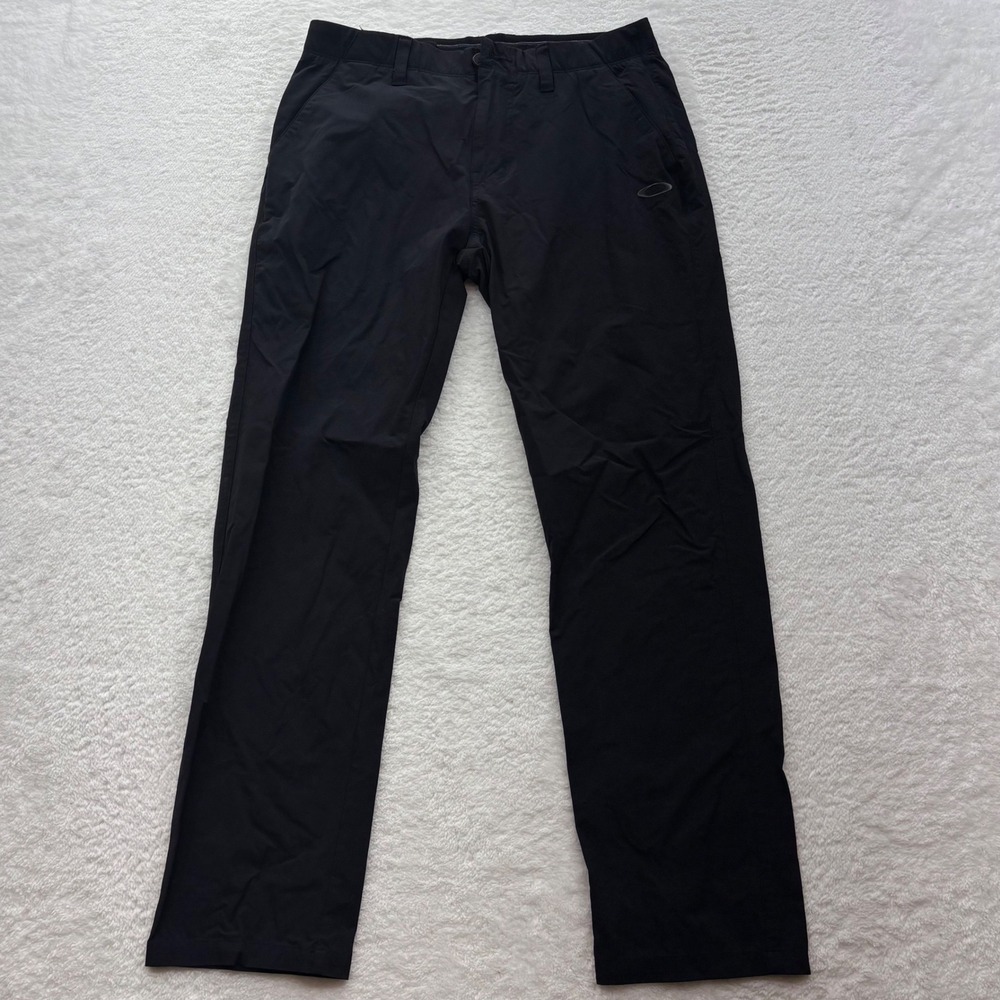 Oakley Mens Regular Fit Performance Trousers Black Size 30 Stretch Golf Pants